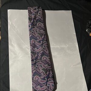 Paisley Silk Tie - Purple